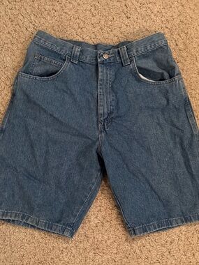 Vintage Y2K Wrangler Carpenter Denim Shorts Size 32" Workwear Baggy Jorts Skater